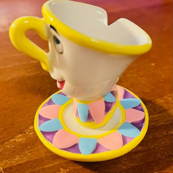 Disney Art Disney Chip Mini Tea Cup Beauty And The Beast Figurine Poshmark